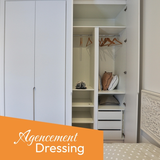 Dressing sur mesure réalisé par NOXI Agencement