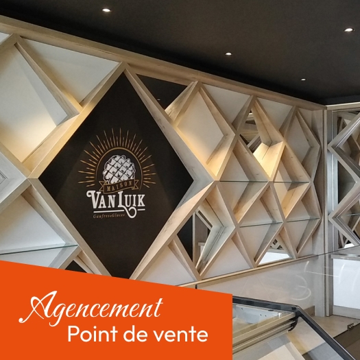 Agencement de point de vente sur mesure
